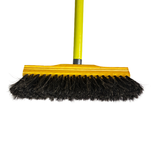 Vassoura Pelo Animal Crina de Cavalo 30cm com Cabo - Imagem 2